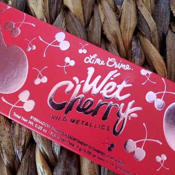 NIB Lime Crime Wet Cherry Wild Metallics Eyeshadow Pallet - Picture 6 of 9